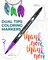 Ohuhu Water Based Markers for Adult Coloring Books: 60 Colors Coloring Markers Dual Tips Fine & Brush Pens Art Markers for Kids Adults Drawing Sketching Bullet Journal Non-bleeding - Maui(White Package/Black Package)